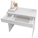 Ver imagem 2 de Mesa Escrivaninha Bp 100% Mdf 80cm Com 01 Gaveta Branco