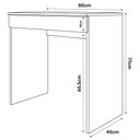 Ver imagem 5 de Mesa Escrivaninha Bp 100% Mdf 80cm Com 01 Gaveta Branco