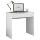 Ver imagem 1 de Mesa Escrivaninha Bp 100% Mdf 80cm Com 01 Gaveta Branco