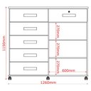 Ver imagem 4 de Cômoda Sapateira 6 Gavetas Sapateira Platina Lukaliam Freijo