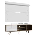 Ver imagem 5 de Rack Madesa Dubai e Painel para TV até 65 Polegadas com Pés Rustic/Branco 6E9B Cor:Rustic/Branco