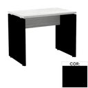 Ver imagem 1 de Mesa de Escritório Pé Painel Pe25 em MDP 150 x 60cm Preta com Base Preta