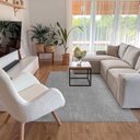 Ver imagem 1 de Tapete Sisal Sintético Cinza 140x200cm Antiderrapante
