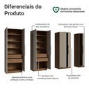 Ver imagem 5 de Guarda Roupa Modulado Neo 7 Portas de Bater 4 Gavetas MDP Rustic Crema Madesa 280cm