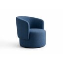 Ver imagem 3 de Poltrona Orgânica Alia Sala Recepção Closet Tecido Bluche:Azul