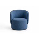 Ver imagem 4 de Poltrona Orgânica Alia Sala Recepção Closet Tecido Bluche:Azul