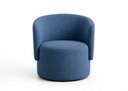 Ver imagem 4 de Poltrona Orgânica Alia Sala Recepção Closet Tecido Veludo :Azul
