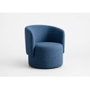 Ver imagem 2 de Poltrona Orgânica Alia Sala Recepção Closet Tecido Bluche:Azul
