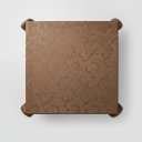 Ver imagem 2 de Toalha de Mesa Jacquard 04 Lug Cozinha Quadrada:Marrom