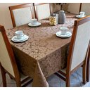 Ver mais imagens de Toalha de Mesa Jacquard 04 Lug Cozinha Quadrada:Marrom