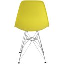 Ver imagem 4 de Kit 2 Cadeiras Charles Eames Eiffel Base Metal Cromado Amarela