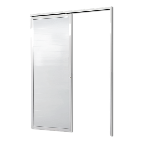 Porta de Correr Suspensa Lambril Dir L.25 Branca 210x70 Brimak