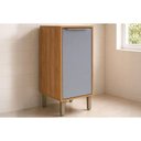 Ver imagem 1 de Gabinete Cozinha Modulado Brilhante 1 Porta 40cm Cinamomo/Platina MGM