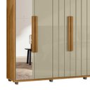 Ver imagem 6 de Guarda Roupa Casal 230cm com Espelho Barok Opala/cumaru Z10 - Mpozenato