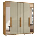 Ver imagem 1 de Guarda Roupa Casal 230cm com Espelho Barok Opala/cumaru Z10 - Mpozenato