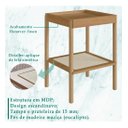 Ver imagem 3 de Mesa Lateral 58 cm Pes Madeira Palhinha Oslo Hanover/Roble - 27962
