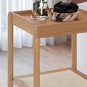 Ver imagem 2 de Mesa Lateral 58 cm Pes Madeira Palhinha Oslo Hanover/Roble - 27962