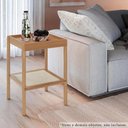 Ver imagem 6 de Mesa Lateral 58 cm Pes Madeira Palhinha Oslo Hanover/Roble - 27962