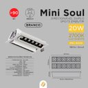 Ver imagem 2 de Luminária Spot de Embutir Soul Picco 20W 2700k 24GRAUS Bivolt Branco com Preto