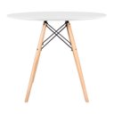 Ver imagem 4 de Mesa de Jantar Redonda 4 Lugares Eames Eiffel Tampo MDF Branco 90cm