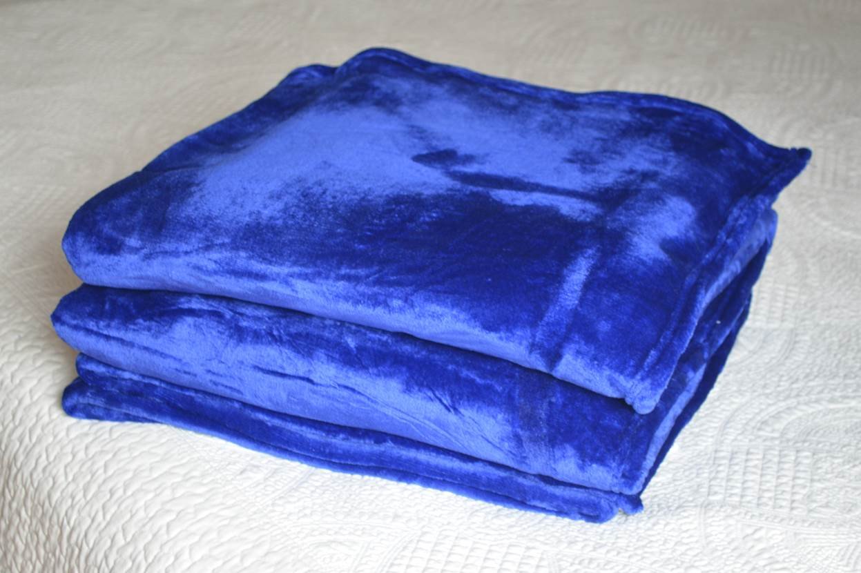 Cobertor Sherpa Mink Parahyba - Azul Royal - Casal - 2