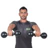 Par de Halteres Peso para Academia Emborrachado 9 kg - 4