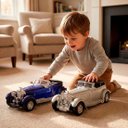 Ver imagem 2 de Carro Miniatura Colecionável Antigo Clássic Fricção Kit 2pçs