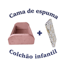 Ver imagem 3 de Cama Baby Soft de Espuma Montável e Desmontável com Colchão:Rosa