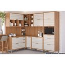 Ver imagem 1 de Kit de Cozinha Completa 11 Peças Eloise (3aéros+3balcões+1paneleiro+4complemento) Cz030 Freijo/