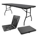 Ver imagem 1 de Mesa Maleta Dobrável 1,80m com Alça Navalha:preto