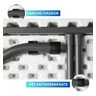 Mesa Maleta Dobrável 1,80m com Alça Navalha:preto - 4