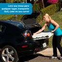 Ver imagem 3 de Mesa Maleta Dobrável 1,80m com Alça Navalha:preto