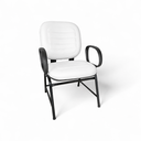 Ver imagem 1 de Cadeira Plus Size Fixa Reforçada 200kg Corino para Escritório Poltrona Ergonômica Recepção