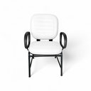 Ver imagem 2 de Cadeira Plus Size Fixa Reforçada 200kg Corino para Escritório Poltrona Ergonômica Recepção