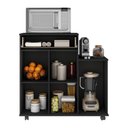 Ver imagem 5 de Armário de Cozinha Balcão Multiuso para Microondas Multimóveis Mp2189 Preto