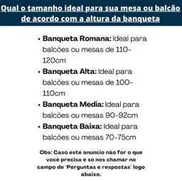 Banqueta Alta Cromada com Encosto Assento Branco - 5