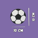 Ver imagem 7 de Abraçadeira de Cortina Decorativa, Formato Bola de Futebol, Preto e Branco:bola de Futebol