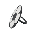 Ver imagem 5 de Abraçadeira de Cortina Decorativa, Formato Bola de Futebol, Preto e Branco:bola de Futebol