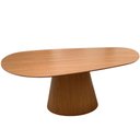 Ver imagem 3 de Mesa de Jantar Cone Oval Orgânica 137x90 Cm Freijó