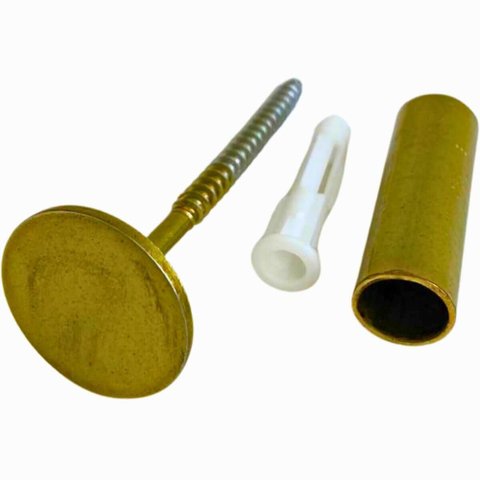 Gancho de Parede Metal 3cm Dourado Cabideiro Fixador Espelho Duler Cabide