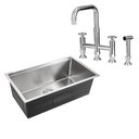 Ver imagem 1 de Kit Cuba para Cozinha com Acessórios Jarauara e Torneira Misturador Extensível Duplo Comando Juta