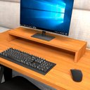 Ver imagem 1 de Suporte P/ Monitor Mdf Mesa Escritório 70cm X 20cm F5