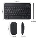 Ver imagem 5 de Kit Teclado e Mouse Wireless Slim A6732 Preto Recarregável