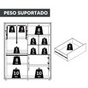 Ver mais imagens de Guarda Roupas 100% Mdf 4 Portas 187cm Greco 181 Espazzo Madetec