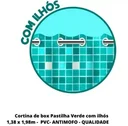 Ver imagem 2 de Cortina de Box Pastilha Verde C/ Ilhos Decoração Decor