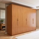 Ver imagem 1 de Guarda-Roupa Casal 6 Portas 6 Gavetas MDF 270cm Suavitá Marrom Amêndoa Clean
