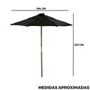 Ver imagem 6 de Conjunto Dobrável 120x70 com Ombrelone Paraná Cor do Conjunto:preto;cor do Ombrelone:preto