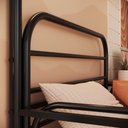 Ver imagem 2 de Beliche em Ferro Solteiro + Mesa de Estudos - Bonnie:preto