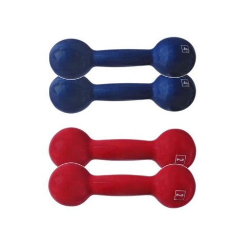 Kit Progressão de Carga Halteres Emborrachado Academia 12kg
