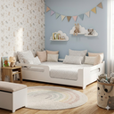 Ver imagem 1 de Cama Casal Montessori 193x143 Proteção Grade + Colchão Casal